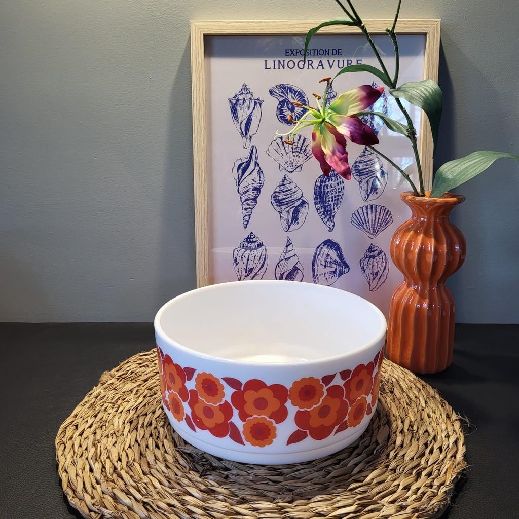 Arcopal Lotus schaal ø21,5 cm, Antiek en Kunst, Antiek | Schalen, Ophalen of Verzenden