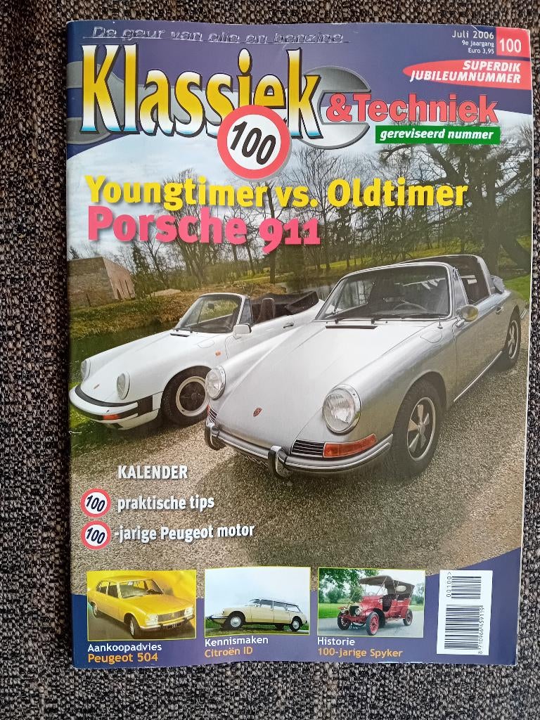 Klassiek & Techniek nr. 100 - juli 2006- Historie Spyker, Ophalen of Verzenden, Zo goed als nieuw, Algemeen