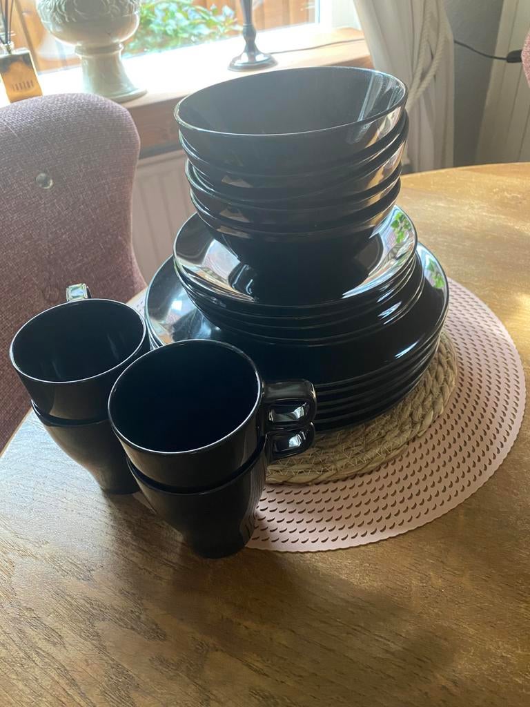 Zwart sevies, Ophalen of Verzenden, Overige stijlen, Bord(en)