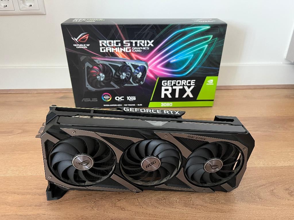 Garantie! ~ ASUS ROG Strix GeForce RTX 3080 OC met LHR, Computers en Software, Videokaarten, GDDR6, PCI-Express 4, Refurbished
