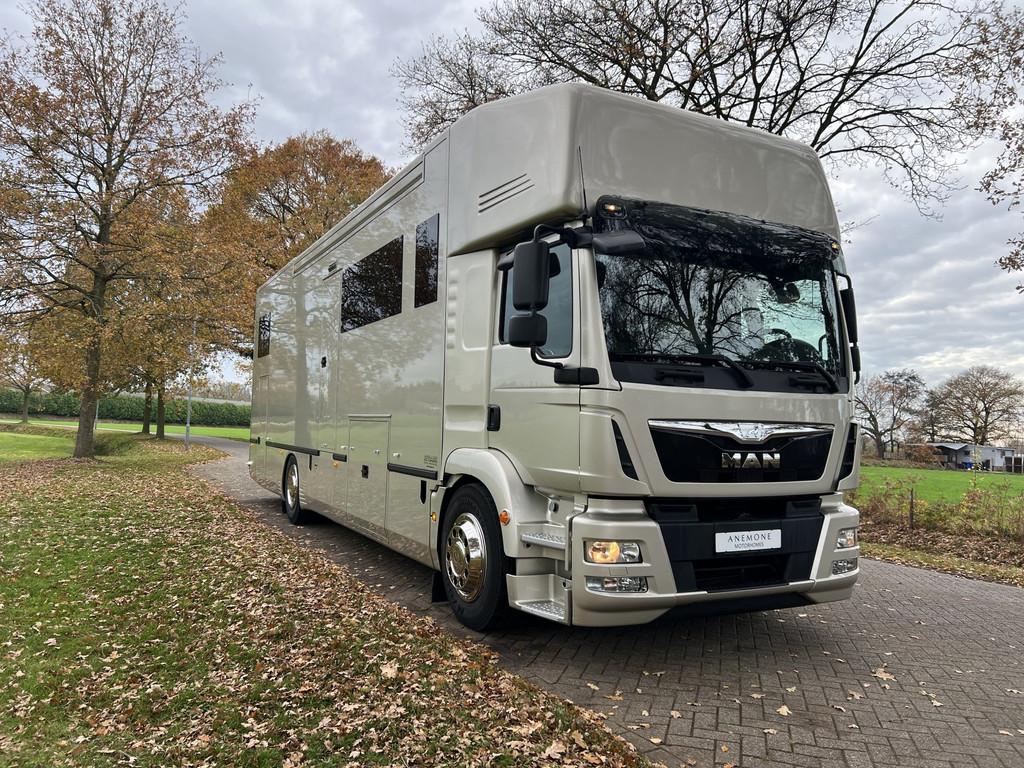 MAN TGM Reydams motorhome MAN TGM 18t, grote garage, Caravans en Kamperen, Campers, Bedrijf, Diesel, Elektrische ramen, Koelkast