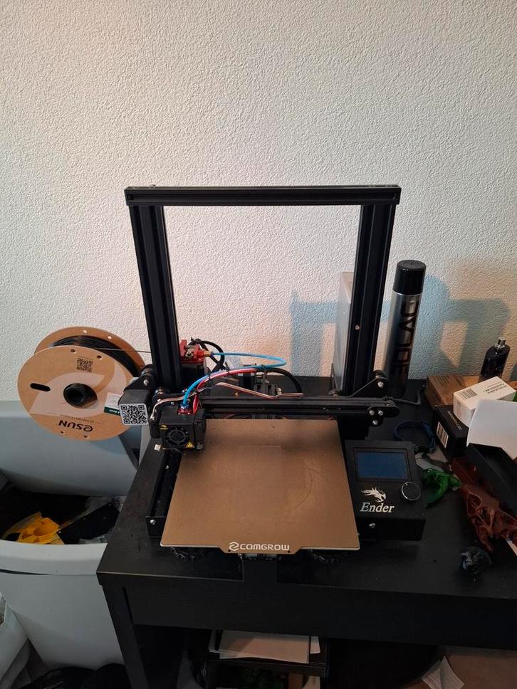 Ender 3 Pro met verschillende upgrades, Computers en Software, 3D Printers, Gebruikt, Ophalen