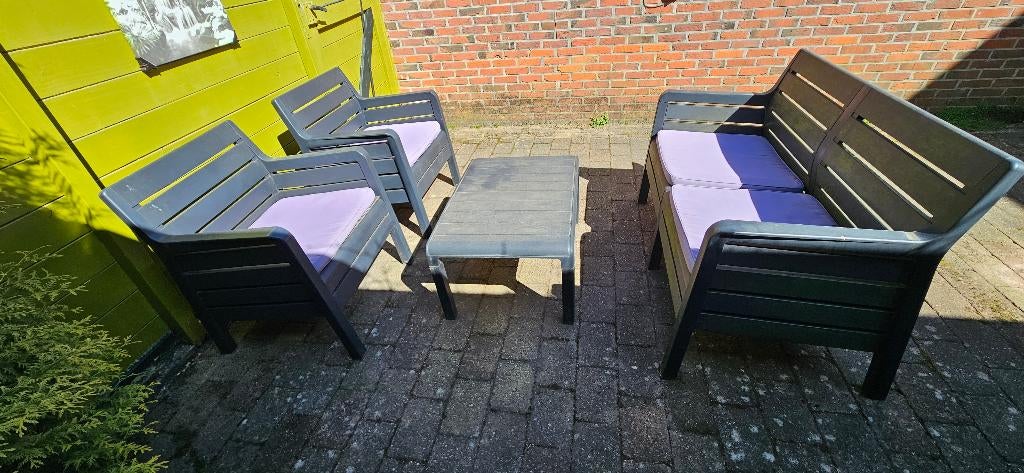 TUINSET, Ophalen, 4 zitplaatsen, Kunststof, Gebruikt