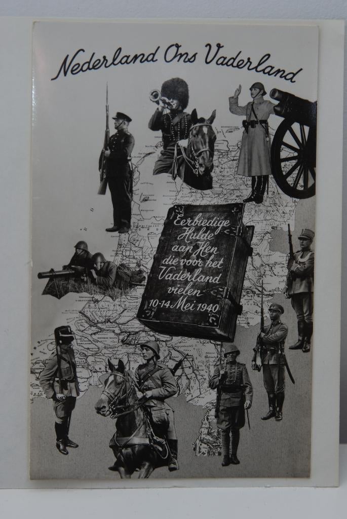 Mobilisatie ansichtkaart, Ophalen of Verzenden, Overige soorten, Nederland, Foto of Poster
