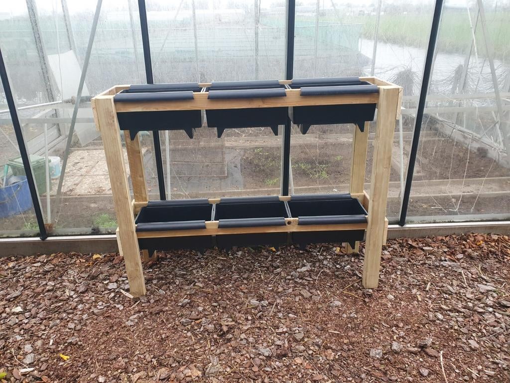 Aardbeienrek/kruidenrek van geïmpregneerd hout, Ophalen, Nieuw, Kweektafel