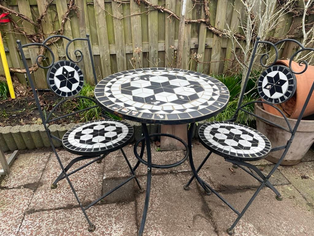 bistro tuin zetje, Ophalen of Verzenden, Zo goed als nieuw, Overige materialen, 2 zitplaatsen