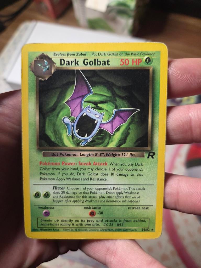Dark Golbat 24/82 Team Rocket 2000 Wotc era, Ophalen of Verzenden, Gebruikt, Losse kaart