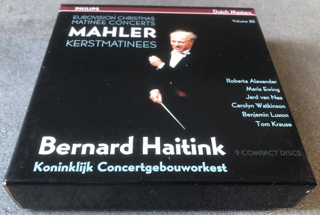 MAHLER - SYMPHONIES - KCO - BERNARD HAITINK - BOXSET 9 CD´S, Cd's en Dvd's, Boxset, Ophalen of Verzenden, Zo goed als nieuw, Romantiek