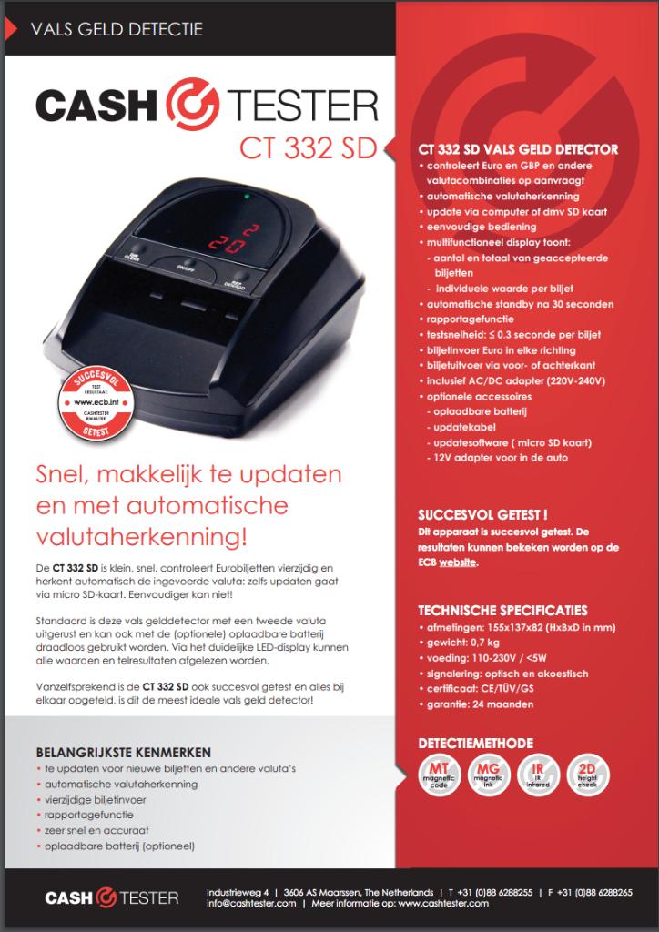 CASHTESTER CT 332 SD (Valsgeldtester), Postzegels en Munten, Munten en Bankbiljetten | Toebehoren, Ophalen