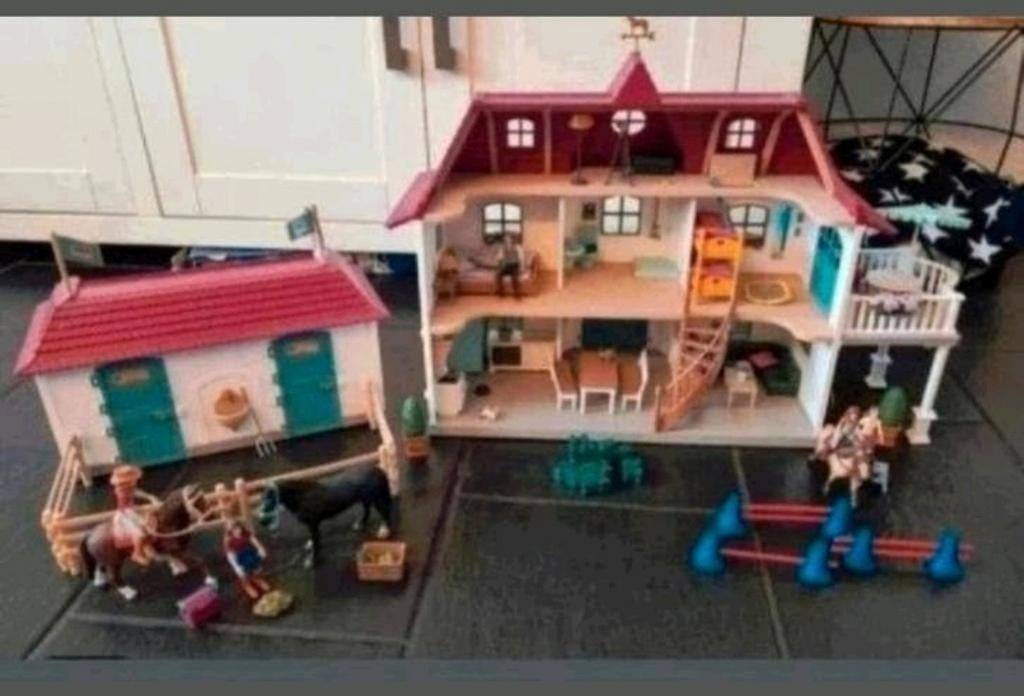 Schleich huis, Ophalen of Verzenden, Zo goed als nieuw, Poppenhuis