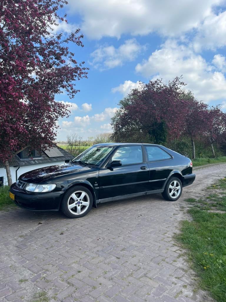 Saab 9-3 2.0 T Coupe 2002 Zwart, Auto's, Saab, Particulier, Saab 9-3, Benzine, D, Coupé, Handgeschakeld, Origineel Nederlands