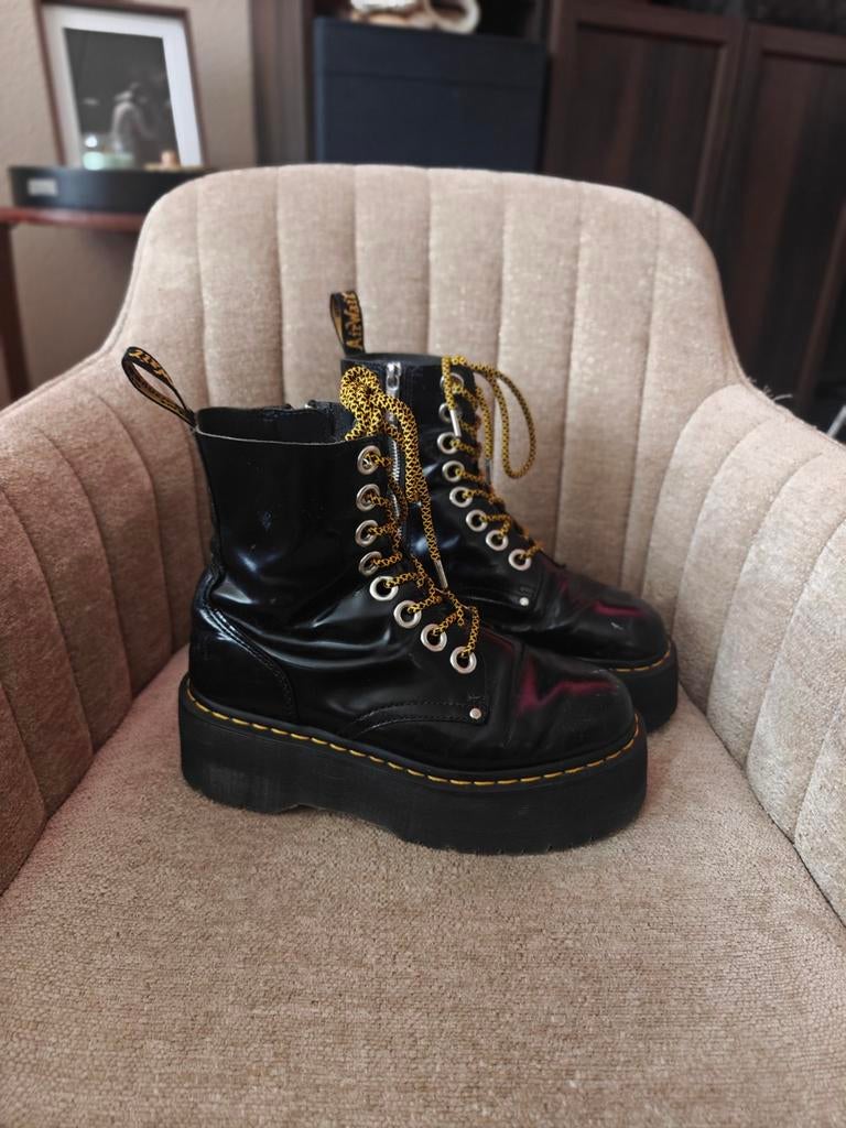 Dr. Martens Jadon Max maat 38, Kleding | Dames, Schoenen, Zwart, Ophalen of Verzenden, Dr. Martens, Gedragen