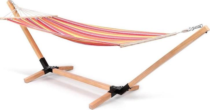 COMPLETE NIEUWE HANGMATTEN RAINBOW VAN 350.- VOOR ----169.95, Tuin en Terras, Hangmatten, Nieuw, Eenpersoons, Met standaard, Opvouwbaar