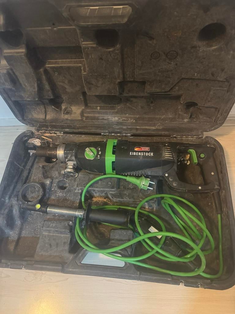 Eibenstock diamantboor in koffer, Ophalen of Verzenden, Gebruikt, Boormachine