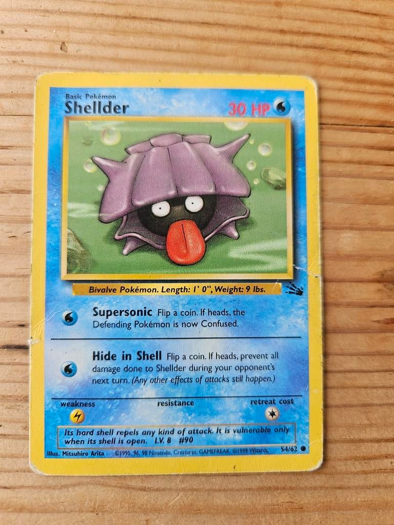 Pokémon Shellder kaart, Ophalen of Verzenden