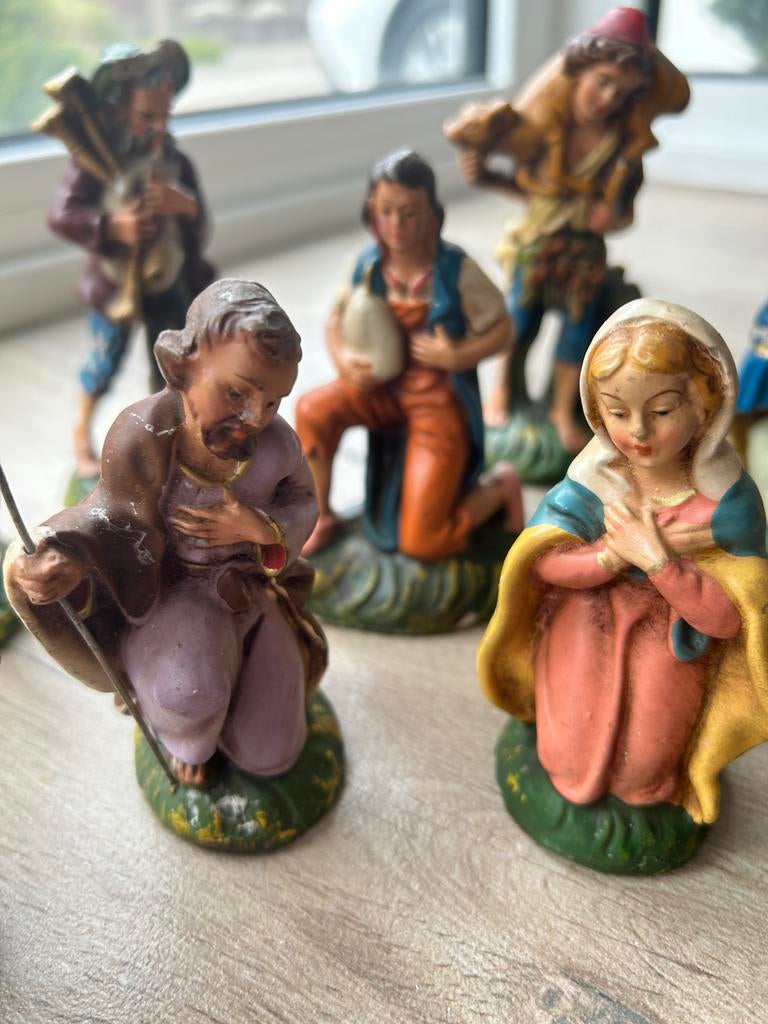 Kerstgroep van Papier Maché, Diversen, Kerst, Ophalen of Verzenden, Gebruikt