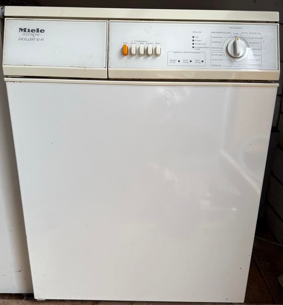 Miele Novotronic Excellent 92 AT wasdroger, Ophalen, 6 tot 8 kg, Gebruikt, Luchtafvoer
