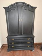 Buffetkast zwart, Huis en Inrichting, Kasten | Buffetkasten, Ophalen, Gebruikt, 25 tot 50 cm, 200 cm of meer