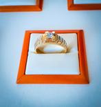 14 karaat gouden herenring zegelring, Ophalen, 20 of groter, Heer, Zo goed als nieuw