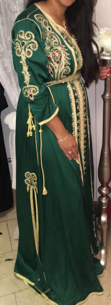 Takchita groen/goud, Maat 38/40 (M), Overige typen, Ophalen of Verzenden, Zo goed als nieuw