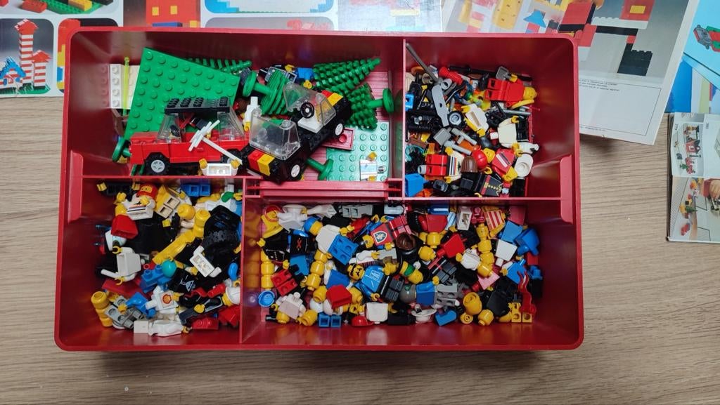 Vintage Lego jaren '80/'90 Inc. handleiding 12 kg, Ophalen of Verzenden, Gebruikt, Losse stenen, Lego