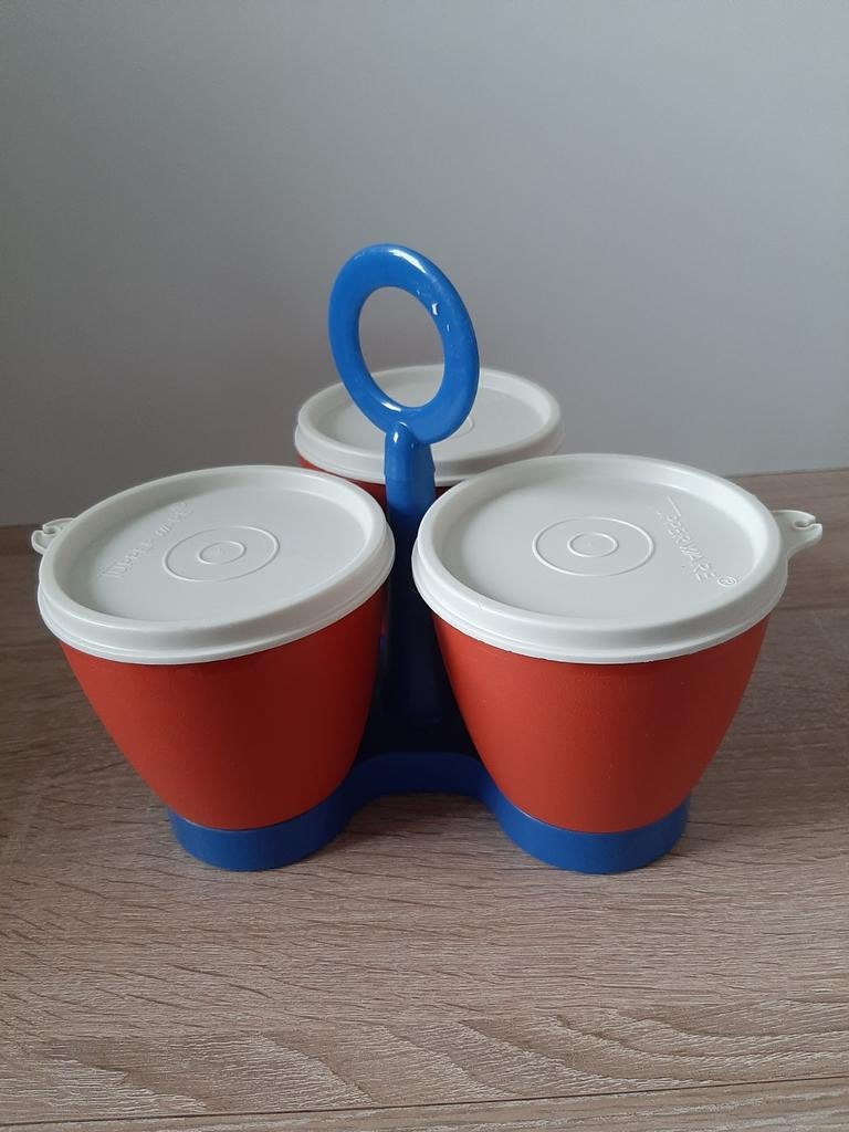 Tupperware trio carrousel hagelslag suiker enz retro vintage, Ophalen of Verzenden, Overige typen