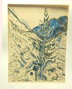 Jan Wiegers litho Groninger Ploeg Davos, Antiek en Kunst, Ophalen