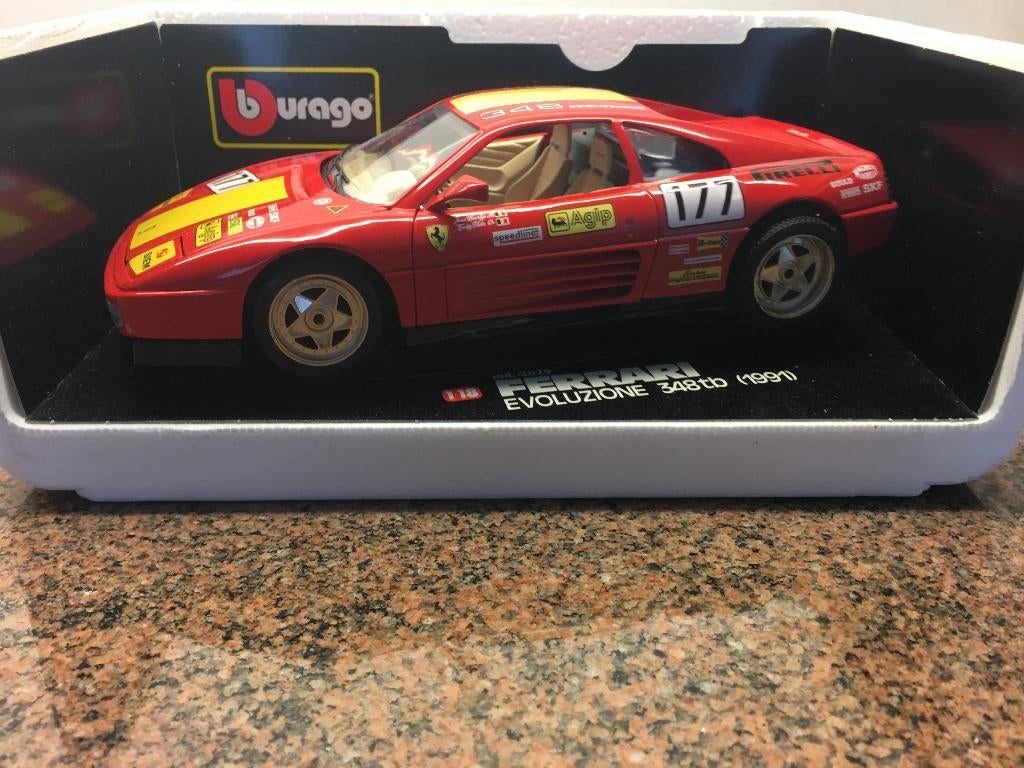 Model auto Bburago Ferrari 348TB (1991) Rood Nieuw (10), Ophalen, Nieuw, Auto, Bburago