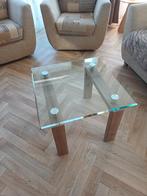 Eettafel en bijpassende salontafel, Ophalen, Gebruikt, 100 tot 150 cm, 50 tot 100 cm