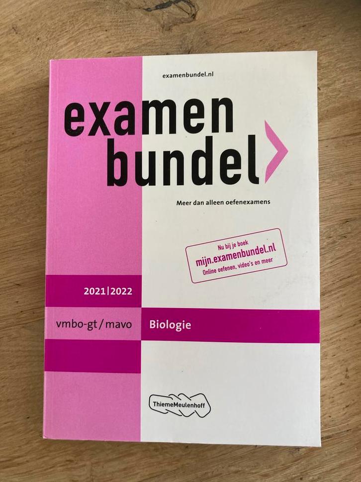 Examenbundel Biologie vmbo-gt/mavo 2021/2022, Boeken, Schoolboeken, Gelezen, Biologie, VMBO, Ophalen of Verzenden