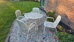 Bistro set, Tuin en Terras, Tuinsets en Loungesets, Ophalen, Gebruikt, Overige materialen, 4 zitplaatsen