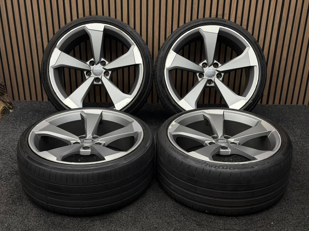 Originele 20 inch Audi Sport A5 S5 8W 5x112 ET34 Continental, Ophalen, Banden en Velgen, ., 20 inch