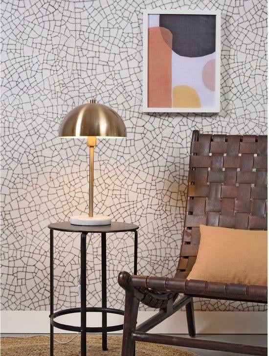 it's about romi tafellamp Goud/Marmer - Ø25cm, Overige materialen, Nieuw, Ophalen of Verzenden, Modern