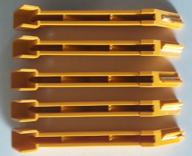 Bruder 5x Stelpoot geel tbv Tele-crane TC 4500, Ophalen of Verzenden, Gebruikt