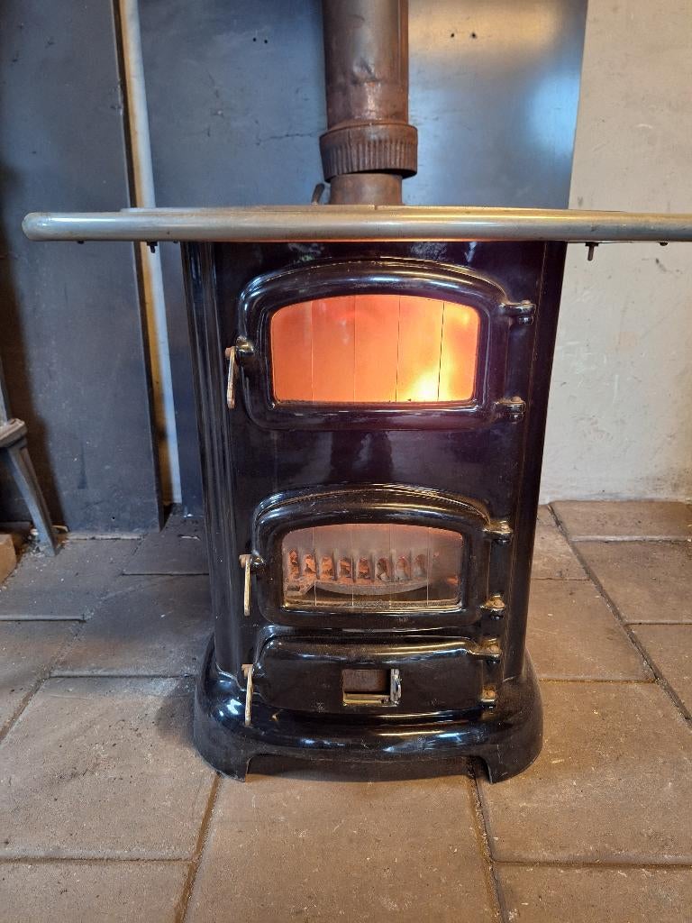 Superleuke Etna kookkachel houtkachel, Ophalen, Gebruikt, Houtkachel, Vrijstaand