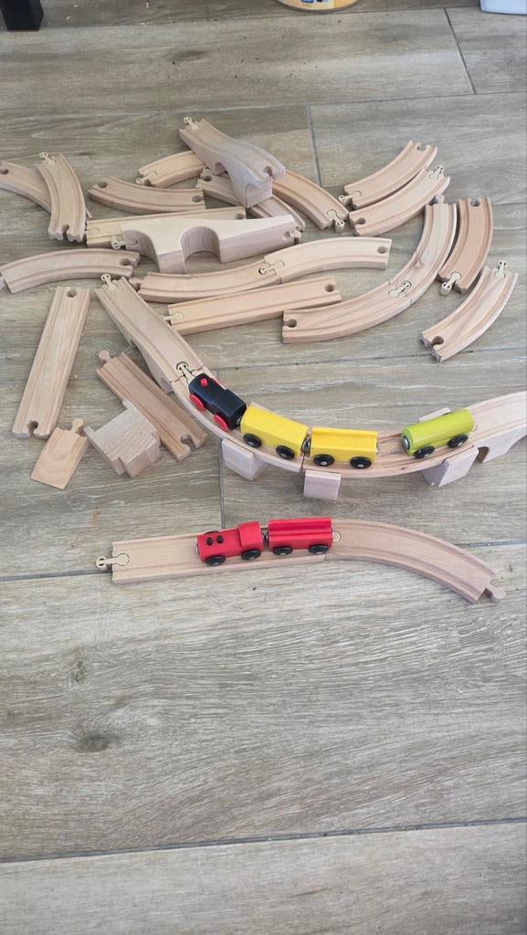 Houten treinbaan, Ophalen, Gebruikt