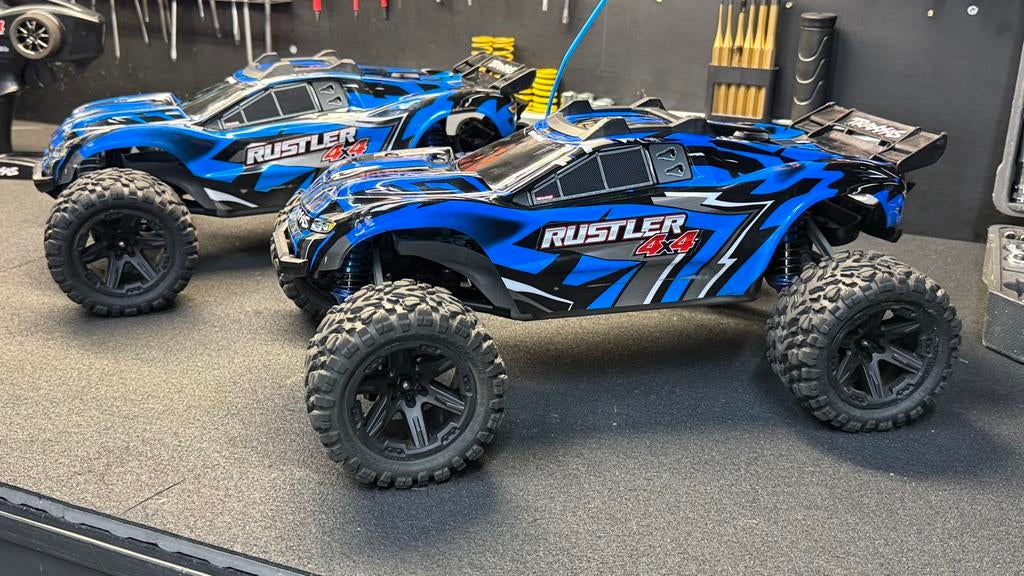 Traxxas Rustler 4X4, Elektro, Gebruikt, Auto offroad, Ophalen of Verzenden