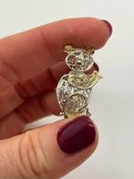 C602 Prachtige zilveren bicolor broche koala beer, Ophalen of Verzenden, Zilver, Broche, Verguld