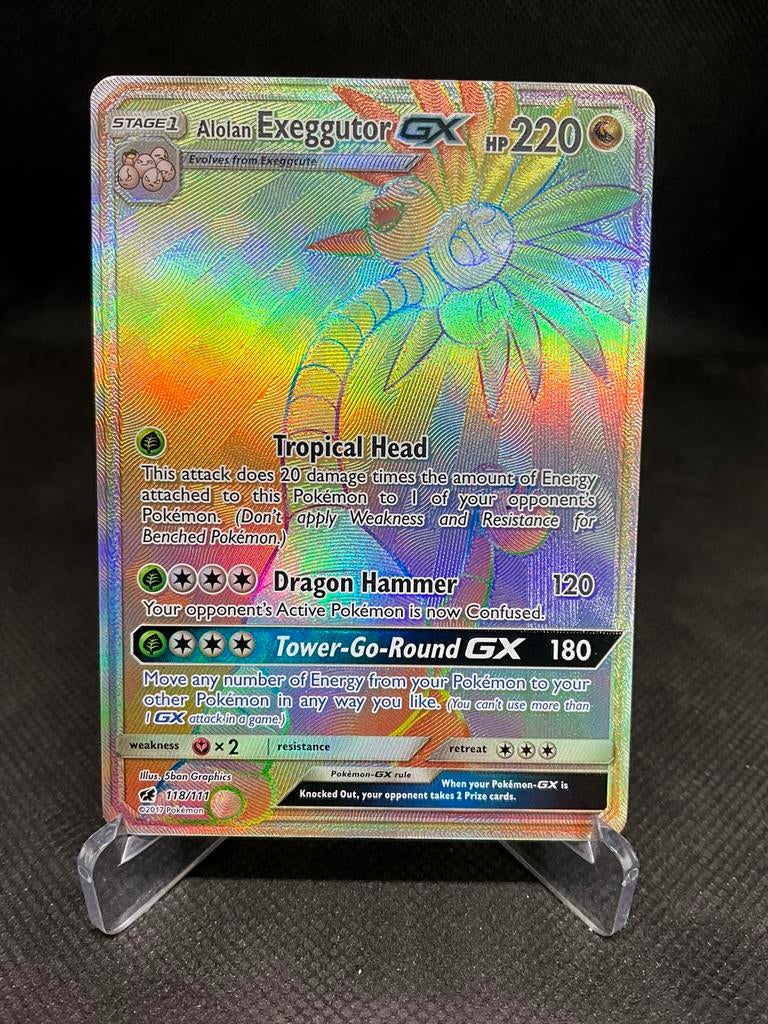 Alolan exeggutor gx cin 118, Ophalen of Verzenden, Zo goed als nieuw, Losse kaart