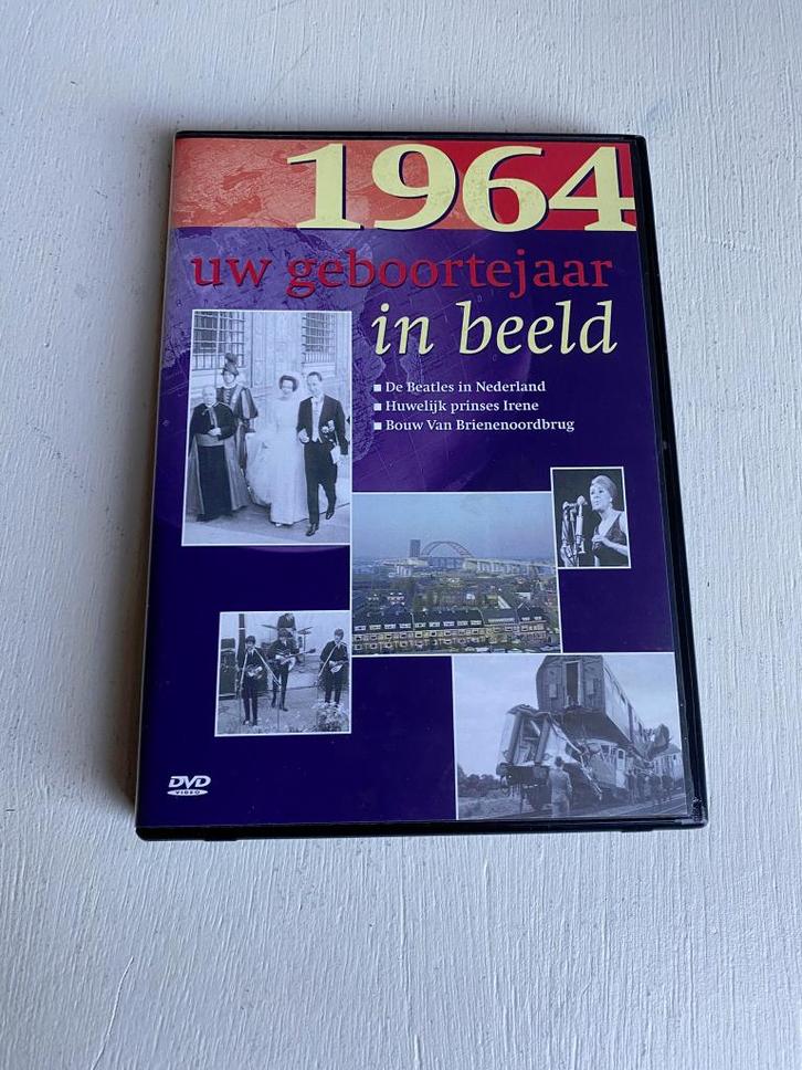 Geboortejaar in Beeld - 1964 DVD, Cd's en Dvd's, Dvd's | Documentaire en Educatief, Zo goed als nieuw, Kunst of Cultuur, Alle leeftijden