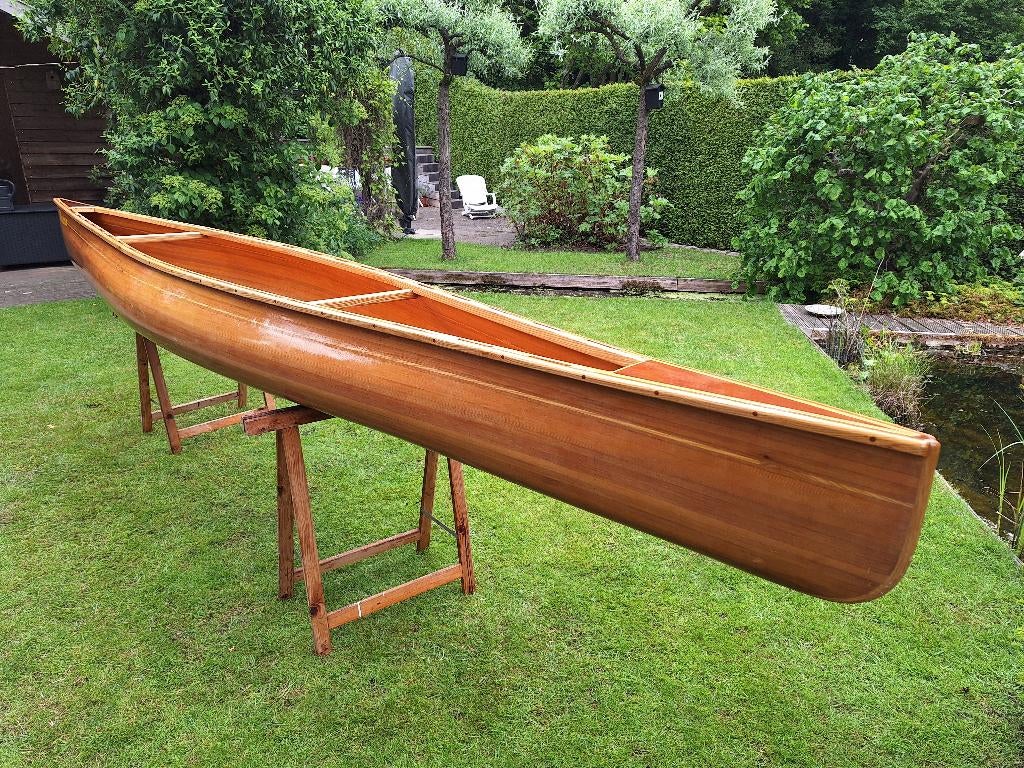 Canadese kano Hout, Watersport en Boten, Kano's, Ophalen, Gebruikt, Eén persoon, Canadese kano of Open kano