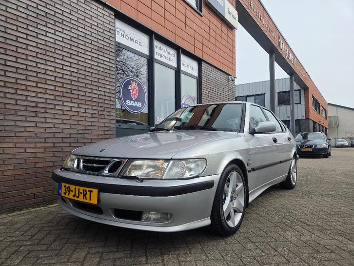 Saab 9-3 2.0T 220PK  2002 Grijs, Auto's, Saab, Bedrijf, Saab 9-3, ABS, Airconditioning, Boordcomputer, Centrale vergrendeling