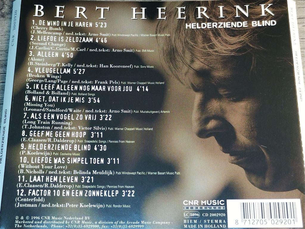 Bert Heerink - Helderziende Blind, Ophalen of Verzenden, Zo goed als nieuw, Levenslied of Smartlap
