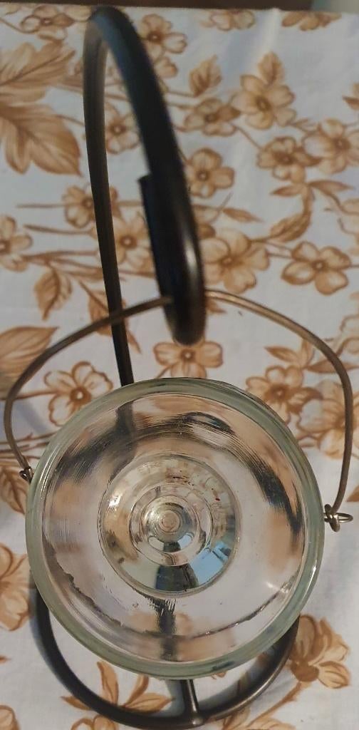 TK VERSCHILL OUDE HELDERE LAMP KROONLUCHTER GLAASJES KELKJES, Ophalen of Verzenden, Zo goed als nieuw, Glas