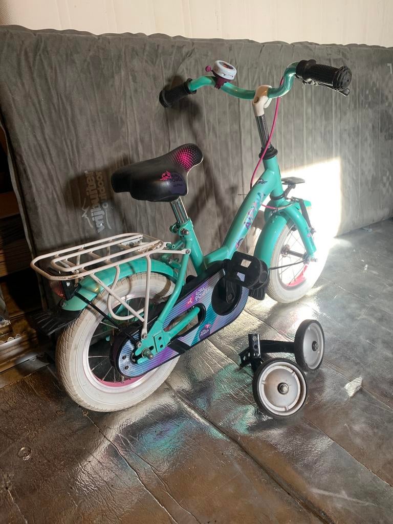Alpina girlpower meisjes fiets 12inch, Ophalen of Verzenden, Zo goed als nieuw, Minder dan 16 inch, Zijwieltjes