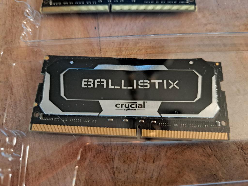 Crucial Ballistix 2x16gb DDR4 3200 SODIMM, Computers en Software, RAM geheugen, Gebruikt, 32 GB, DDR4, Ophalen of Verzenden