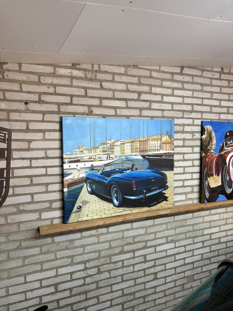Ferrari schilderij (twee stuks), Antiek en Kunst, Ophalen of Verzenden