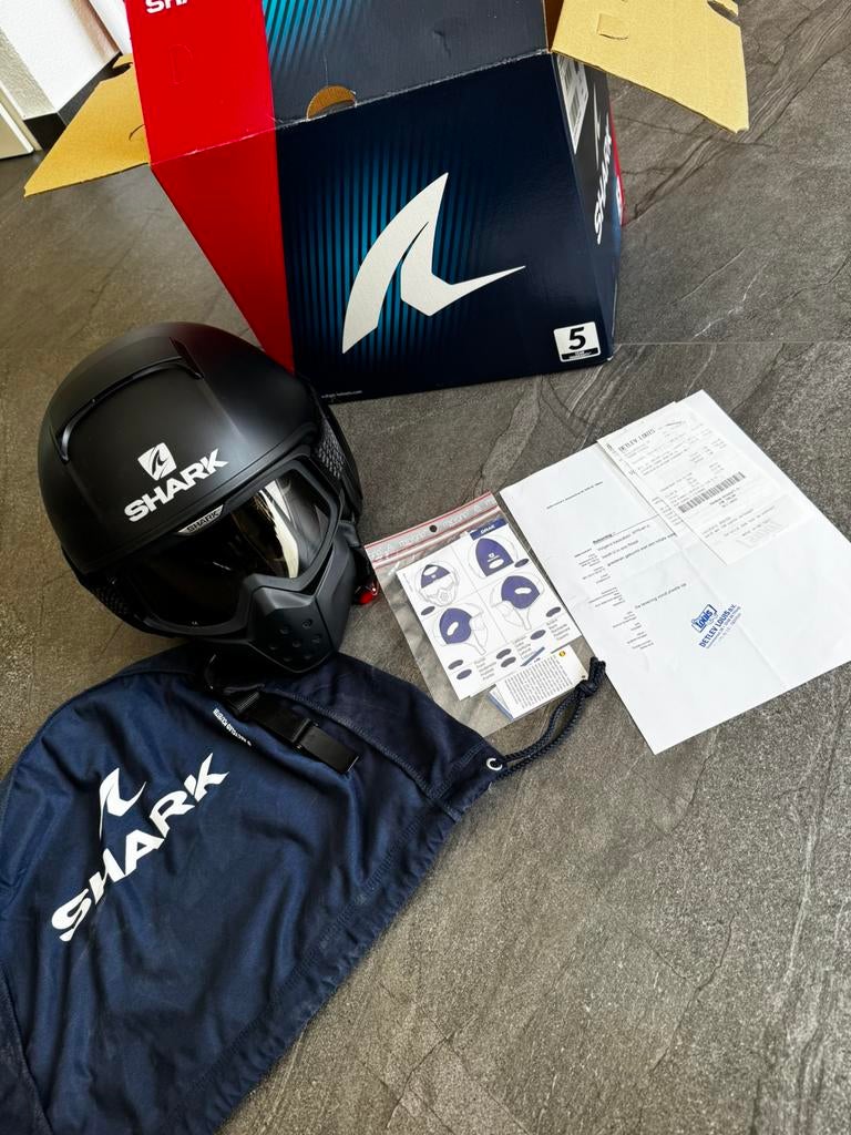 Shark drak motor/scooter helm ZGAN, Motoren, XL, Shark, Ophalen of Verzenden, Integraalhelm