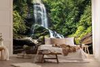 Fotobehang / Behang  Natuur - Betoverend Waterval in het Bos, Verzenden, Watervallen, Minder dan 10 m², Info@fotobehangkoning.nl