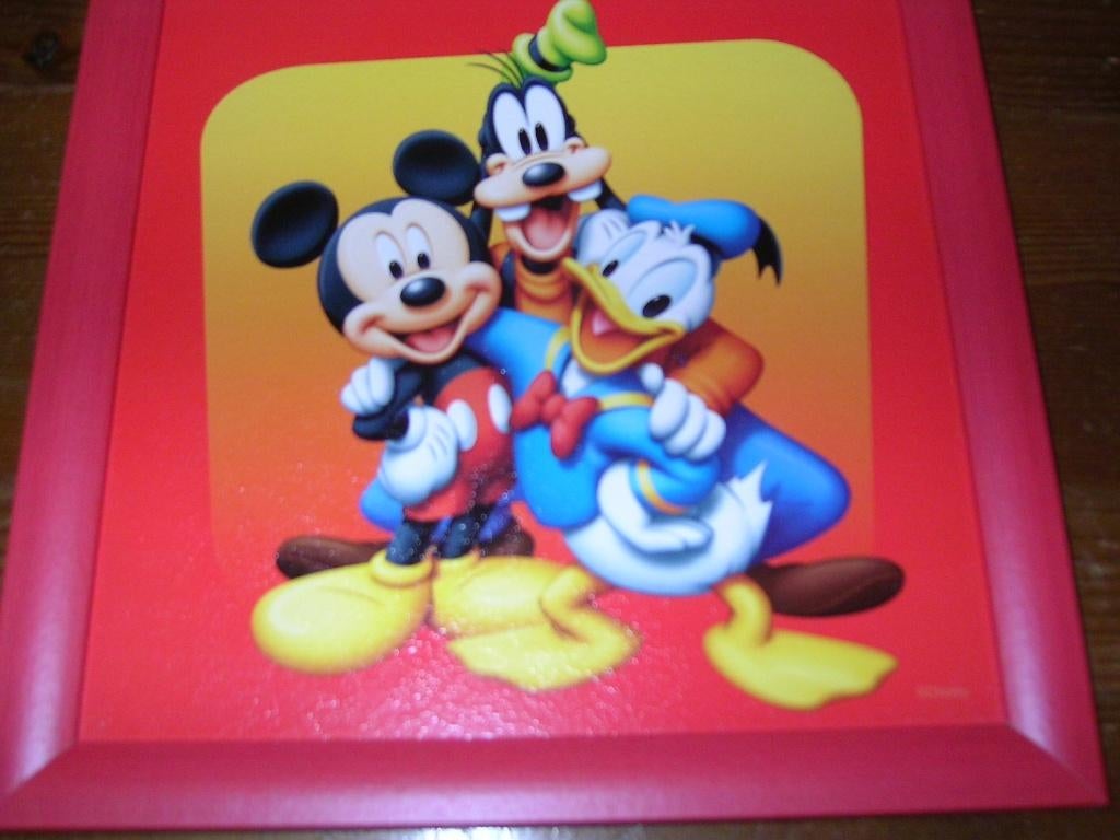 Schilderijtjes met disneyfiguren, Minder dan 50 cm, Ophalen of Verzenden, Zo goed als nieuw, Schilderij